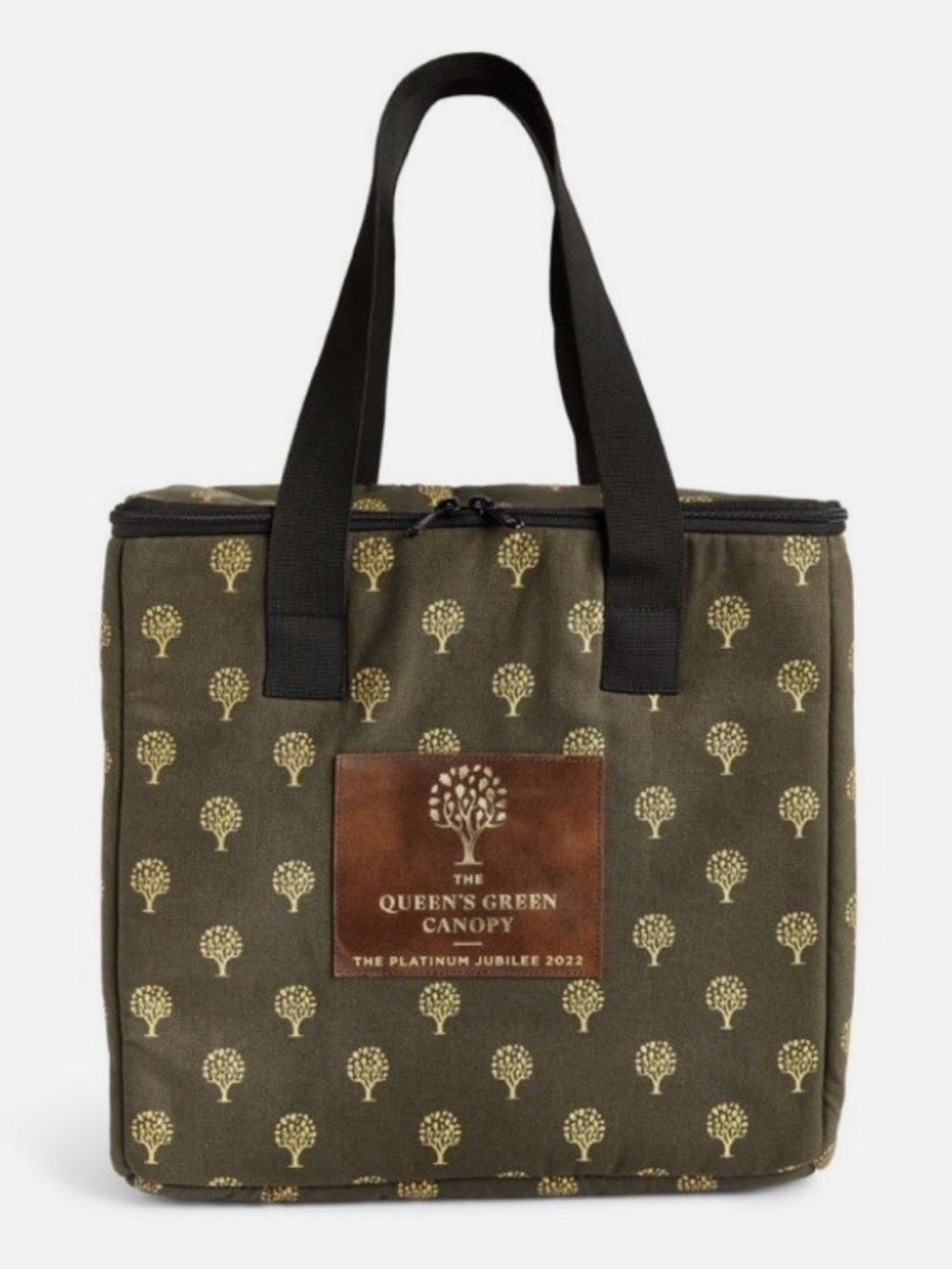 The Queen's Green Canopy Olive Green Tote Bag
